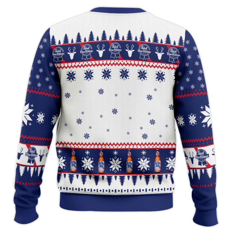 Hooktab Pabst Blue Ribbon Rick And Morty Ugly Christmas Sweater Hooktab Pabst Blue Ribbon Rick And Morty Ugly Christmas Sweater