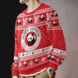 Hooktab Panda Express Gourmet Chinese Food Ugly Christmas Sweater