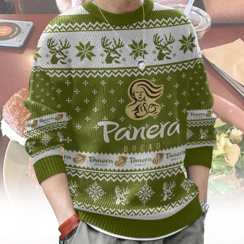 Hooktab Panera Bread Ugly Christmas Sweater Hooktab Panera Bread Ugly Christmas Sweater