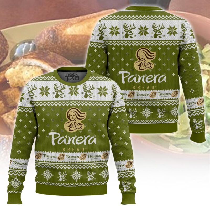 Hooktab Panera Bread Ugly Christmas Sweater Hooktab Panera Bread Ugly Christmas Sweater