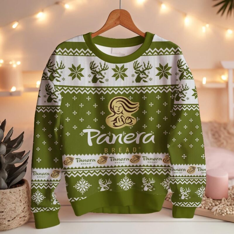 Hooktab Panera Bread Ugly Christmas Sweater Hooktab Panera Bread Ugly Christmas Sweater