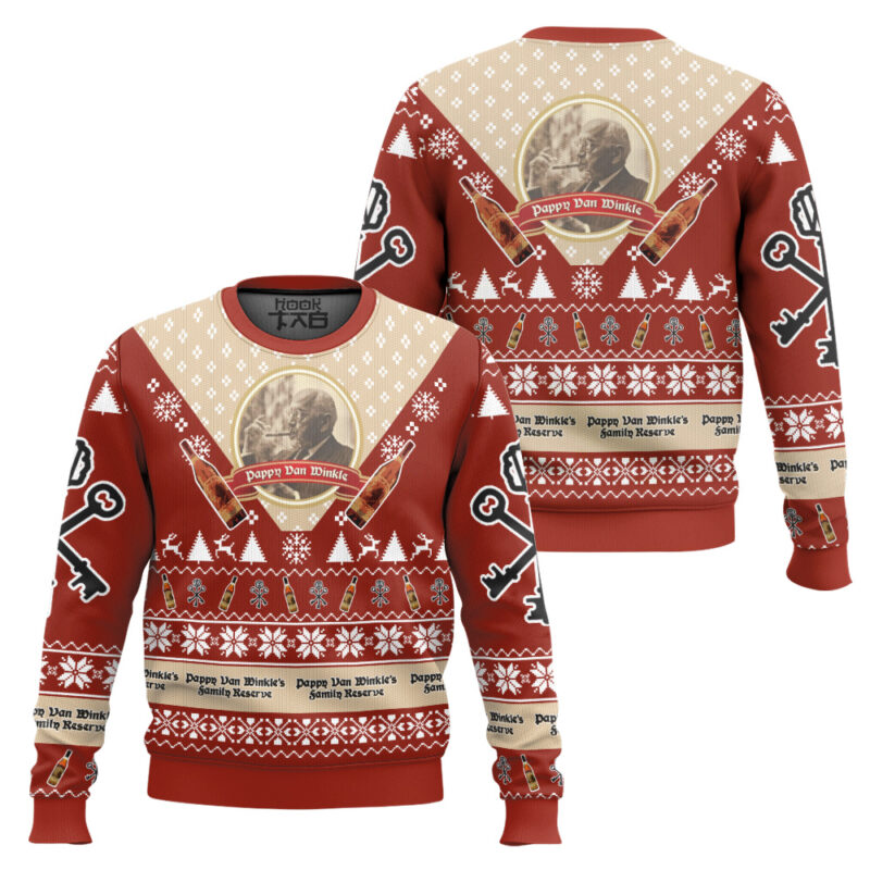 Hooktab Pappy Van Winkle's Ugly Christmas Sweater Hooktab Pappy Van Winkle's Ugly Christmas Sweater