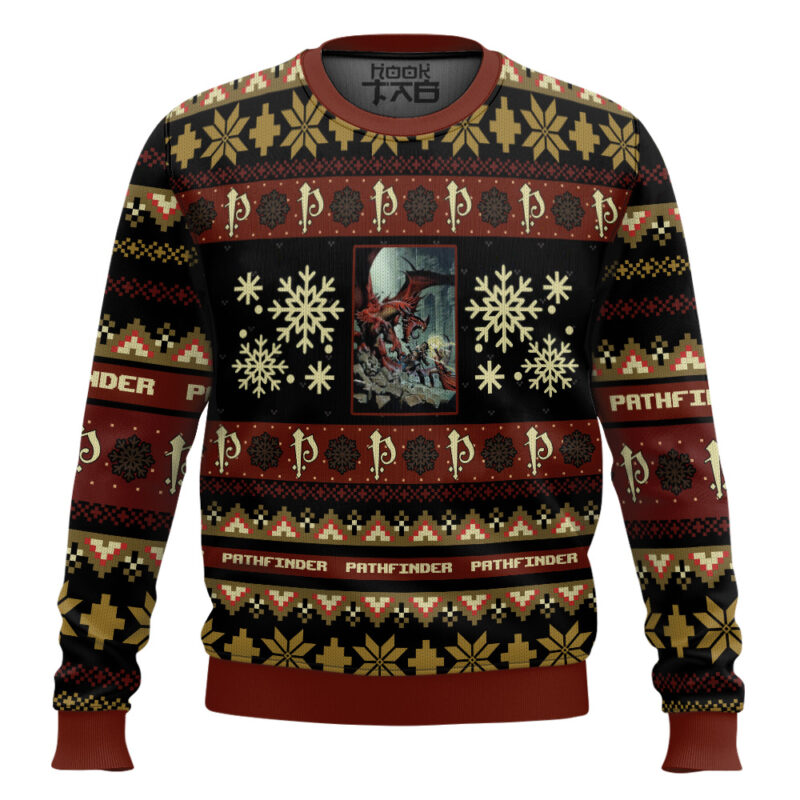 Hooktab Pathfinder Board Games Ugly Christmas Sweater