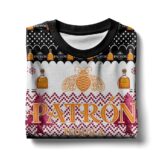 Hooktab Patron Tequila 100% Agave Ugly Christmas Sweater