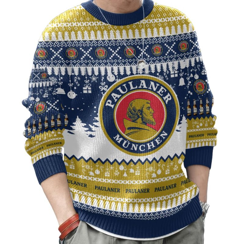 Hooktab Paulaner German Beer Ugly Christmas Sweater Hooktab Paulaner German Beer Ugly Christmas Sweater