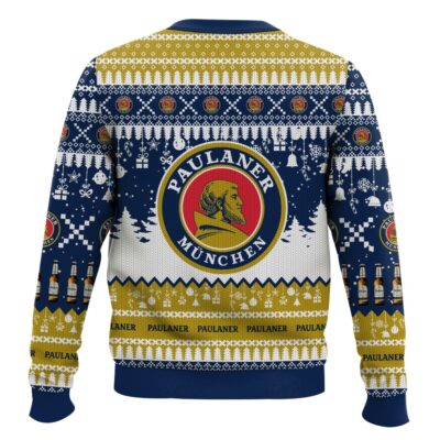 Hooktab Paulaner German Beer Ugly Christmas Sweater