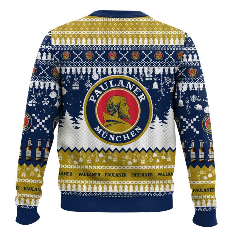 Hooktab Paulaner German Beer Ugly Christmas Sweater Hooktab Paulaner German Beer Ugly Christmas Sweater