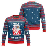 Hooktab Peace On Earth Ugly Christmas Sweater