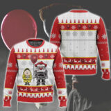 Hooktab Pennywise But It Is Up Ugly Christmas Sweater