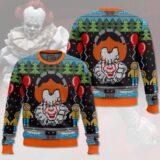 Hooktab Pennywise It Ugly Christmas Sweater