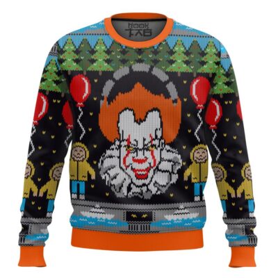 Hooktab Pennywise It Ugly Christmas Sweater