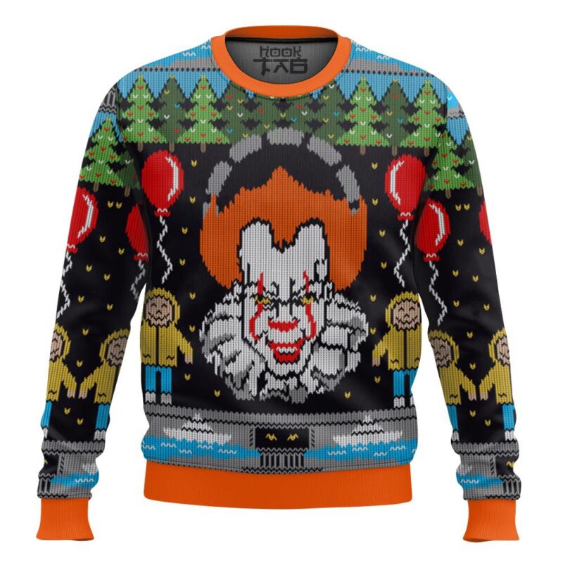 Hooktab Pennywise It Ugly Christmas Sweater