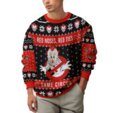 Hooktab Pennywise Red Noses Red Ties It Ugly Christmas Sweater