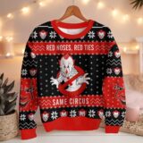 Hooktab Pennywise Red Noses Red Ties It Ugly Christmas Sweater