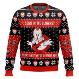 Hooktab Pennywise Send In The Clowns It Ugly Christmas Sweater