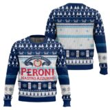 Hooktab Peroni Nastro Azzurro Ugly Christmas Sweater