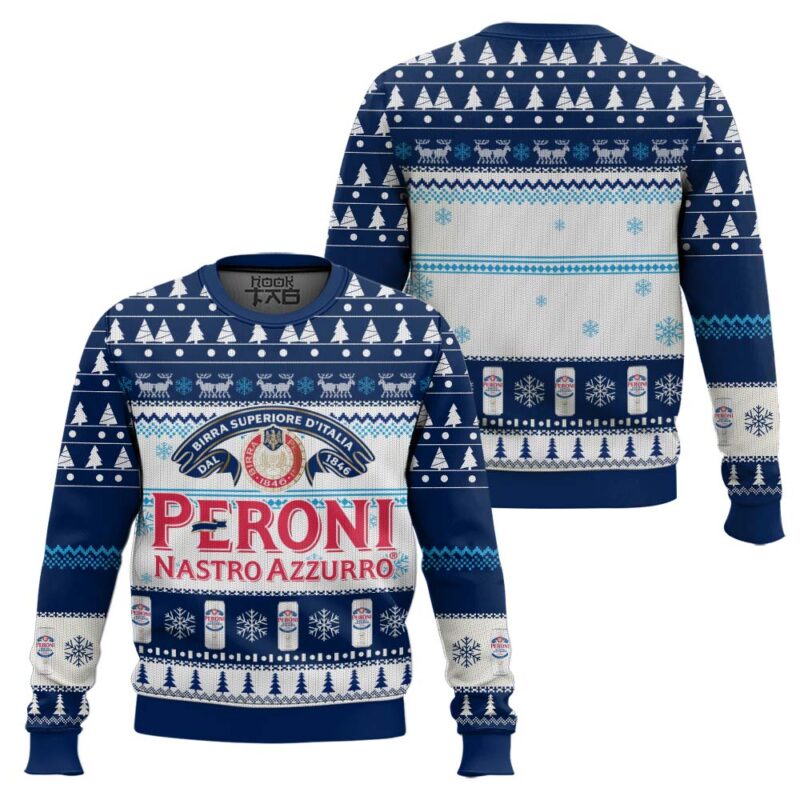 Hooktab Peroni Nastro Azzurro Ugly Christmas Sweater Hooktab Peroni Nastro Azzurro Ugly Christmas Sweater