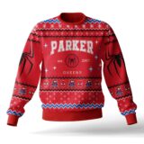 Hooktab Peter Parker Spiderman Ugly Christmas Sweater