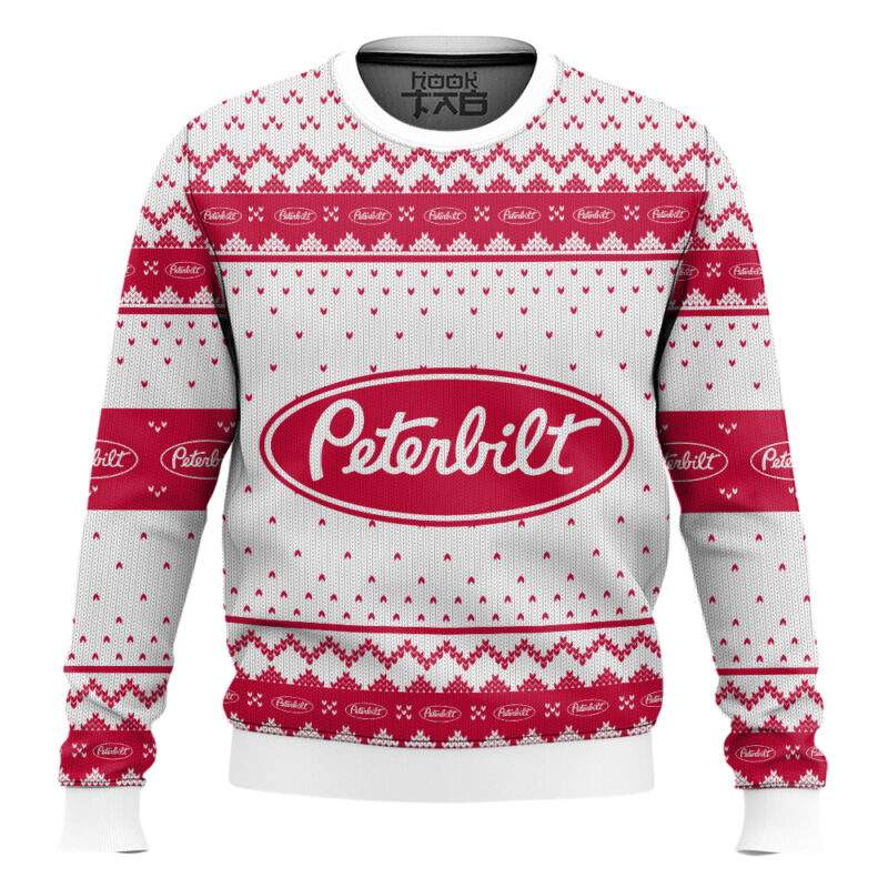 Hooktab Peterbilt Ugly Christmas Sweater