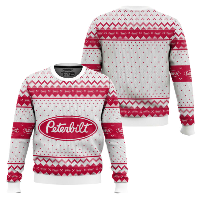 Hooktab Peterbilt Ugly Christmas Sweater Hooktab Peterbilt Ugly Christmas Sweater
