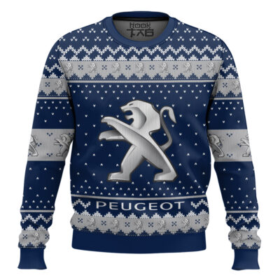 Hooktab Peugeot Ugly Christmas Sweater