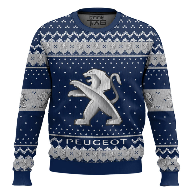 Hooktab Peugeot Ugly Christmas Sweater