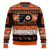 Hooktab Philadelphia Flyers - Custom Name And Number Ugly Sweater
