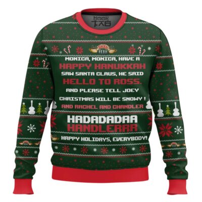Hooktab Phoebe's Christmas Song Friends Ugly Christmas Sweater