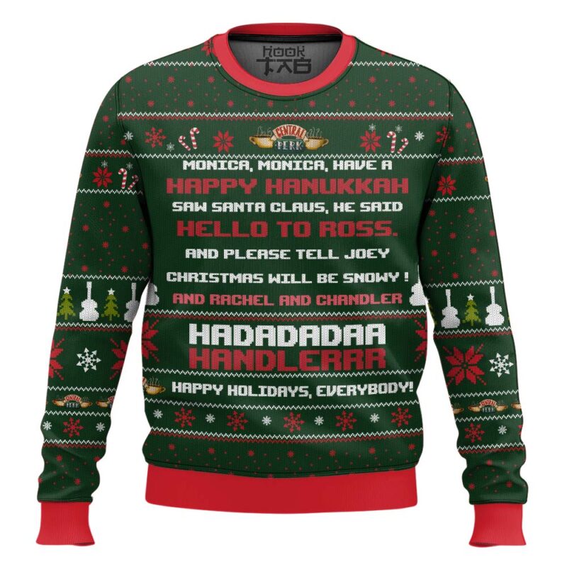 Hooktab Phoebe's Christmas Song Friends Ugly Christmas Sweater