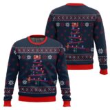 Hooktab Pine Tree Donkey Kong Ugly Christmas Sweater