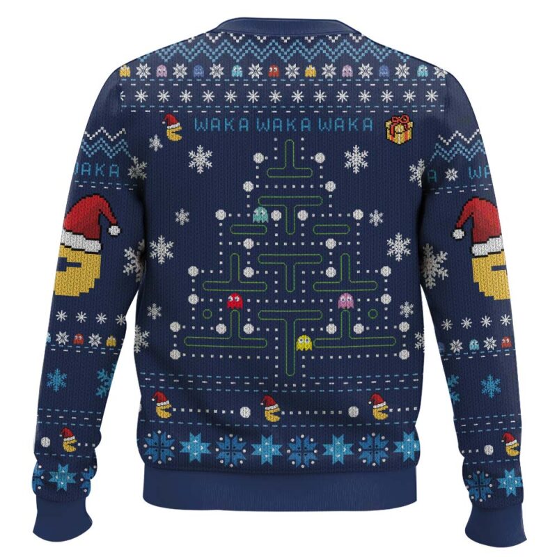 Hooktab Pinetree Pac-man Ugly Christmas Sweater Hooktab Pinetree Pac-man Ugly Christmas Sweater