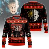 Hooktab Pinhead Welcome To Labyrinth Hellraiser Ugly Christmas Sweater