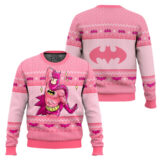 Hooktab Pink Batman Ugly Christmas Sweater