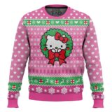 Hooktab Pink Hello Kitty Ugly Christmas Sweater