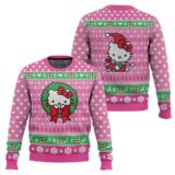 Hooktab Pink Hello Kitty Ugly Christmas Sweater