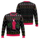 Hooktab Pink Nightmare Ralphie Parker A Christmas Story Ugly Christmas Sweater