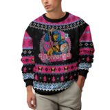 Hooktab Pink Wolverine Ugly Christmas Sweater