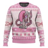 Hooktab Pink Xenomorph Alien Ugly Christmas Sweater