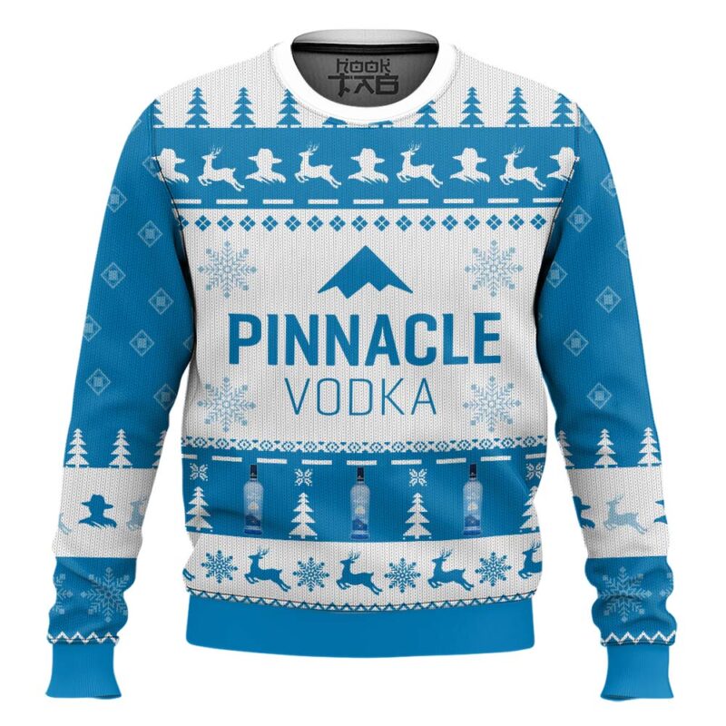 Hooktab Pinnacle Vodka Ugly Christmas Sweater