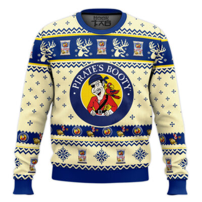 Hooktab Pirate's Booty Ugly Christmas Sweater