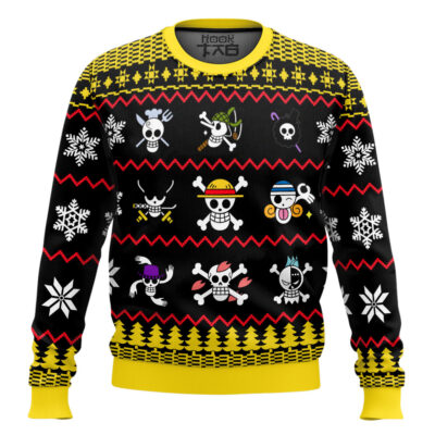 Hooktab Pirates Crews One Piece Ugly Christmas Sweater