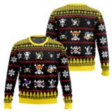 Hooktab Pirates Crews One Piece Ugly Christmas Sweater
