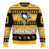 Hooktab Pittsburgh Penguins - Custom Name And Number Ugly Sweater