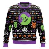 Hooktab Pixel Oogie Boogie Ugly Christmas Sweater