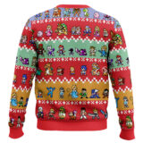 Hooktab Pixel Smash Super Smash Bros Ugly Christmas Sweater