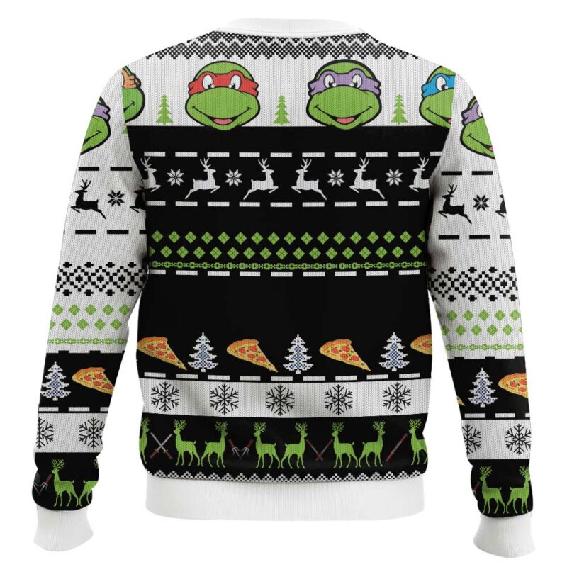 Hooktab Pizza Dude’s Got 30 Seconds Ninja Turtles Ugly Christmas Sweater Hooktab Pizza Dude’s Got 30 Seconds Ninja Turtles Ugly Christmas Sweater