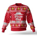 Hooktab Pizza Hut Ugly Christmas Sweater
