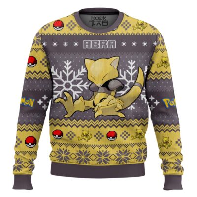 Hooktab Pokemon Gen 1 Abra Ugly Christmas Sweater