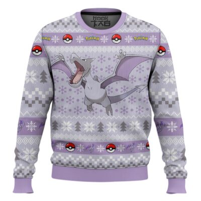 Hooktab Pokemon Gen 1 Aerodactyl Ugly Christmas Sweater