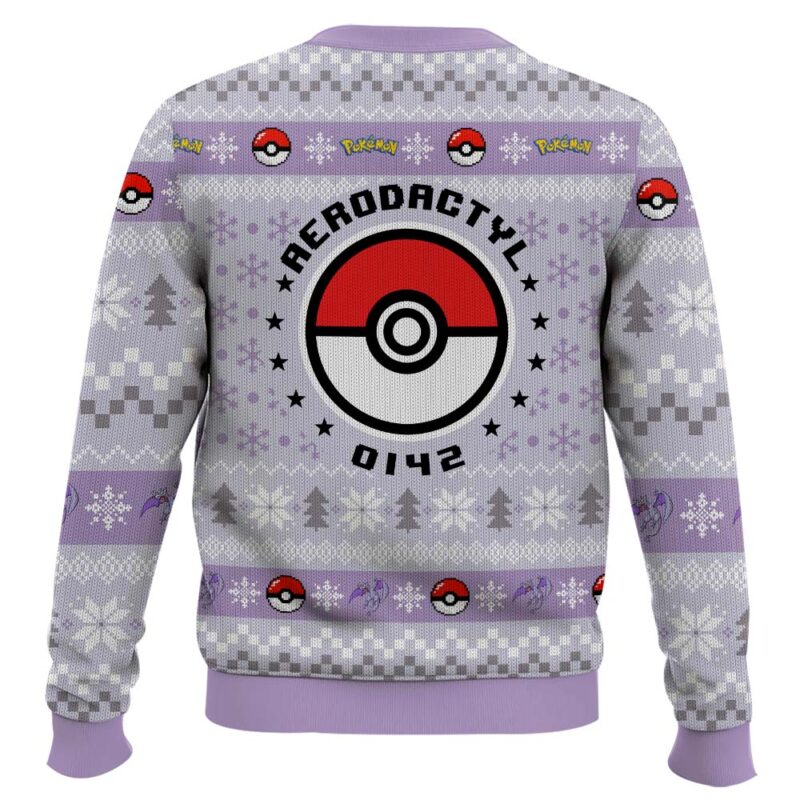 Hooktab Pokemon Gen 1 Aerodactyl Ugly Christmas Sweater Hooktab Pokemon Gen 1 Aerodactyl Ugly Christmas Sweater